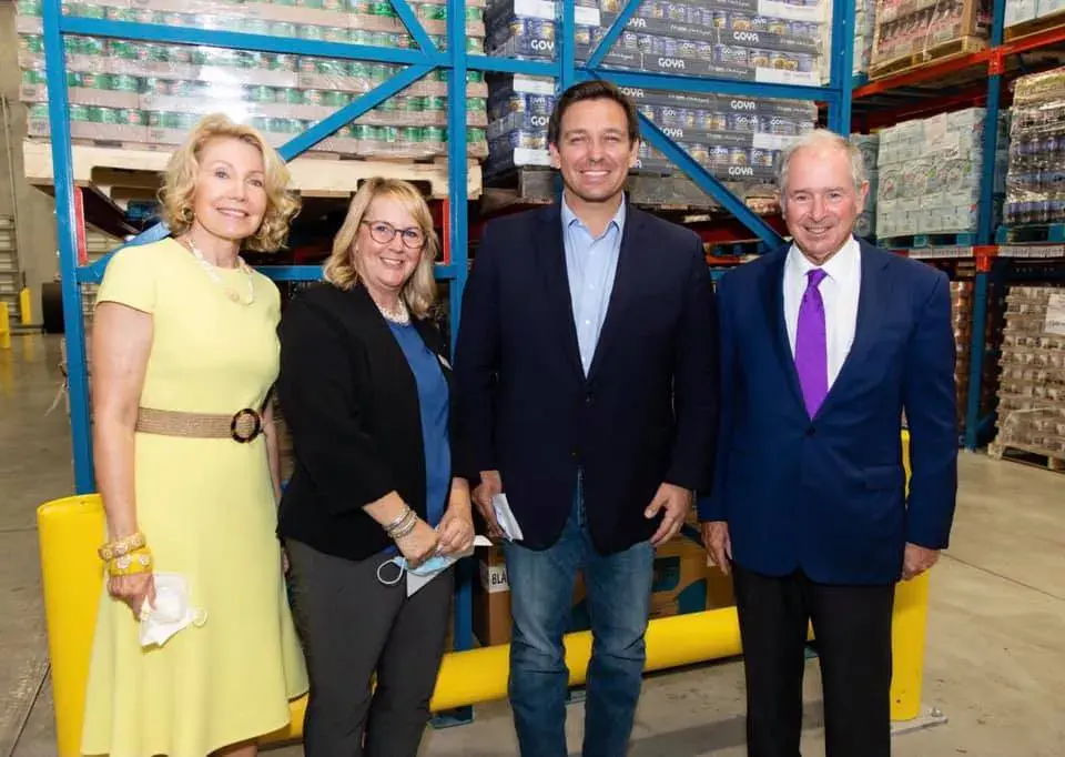 Governor Ron DeSantis Helps Announce Gift, Tours Newly Completed Warehouse