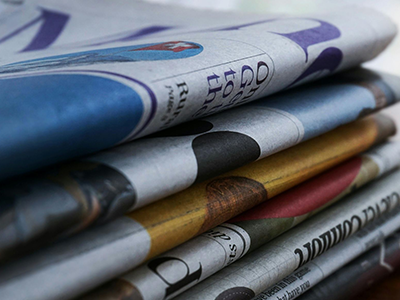 close up of news papers