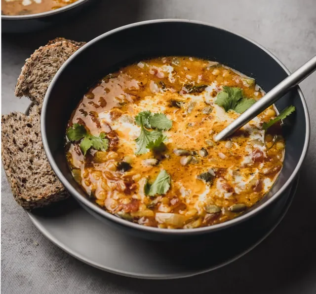 Turkey and rice soup